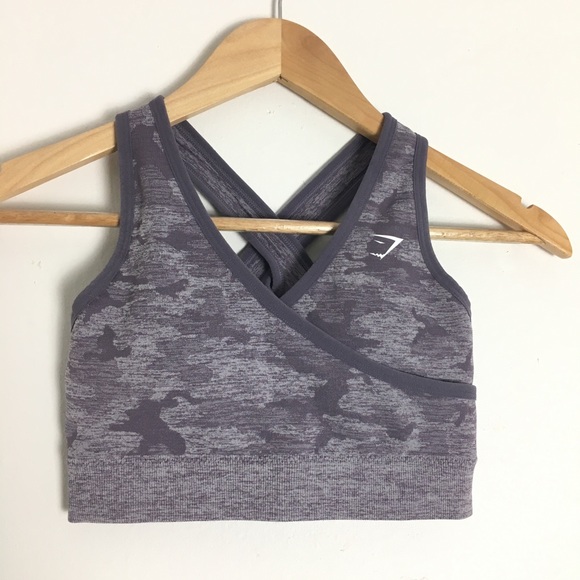 Gymshark Sports Bra Camo Seamless Sz S